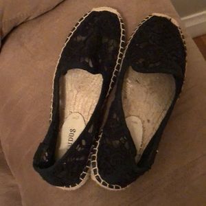 Black flats size 6 worn only once